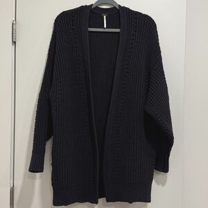 Free People Nightingale black cardigan